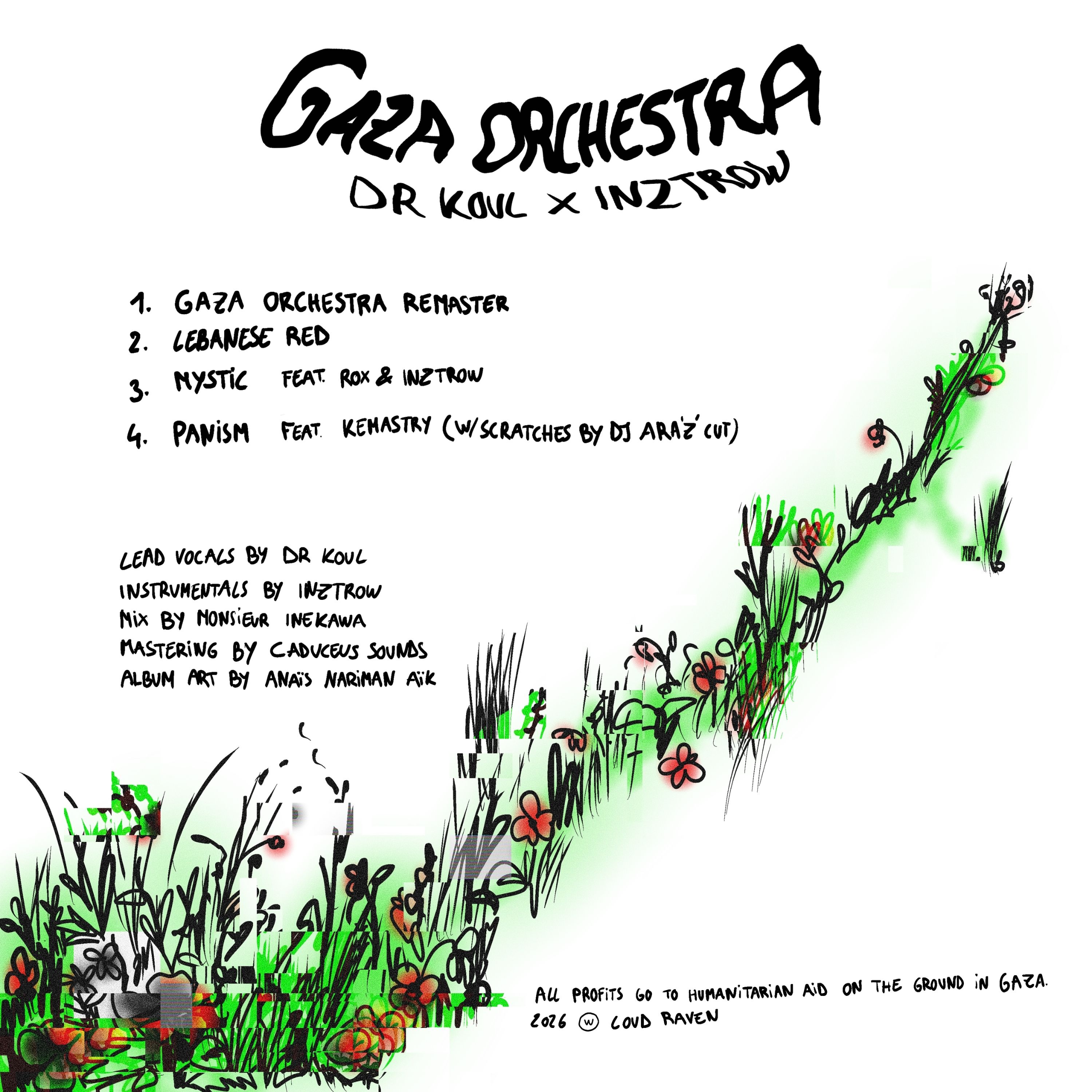 Gaza Orchestra — EP Back Cover